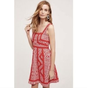 Anthropologie Maeve Red Emma Dress, Sz 6